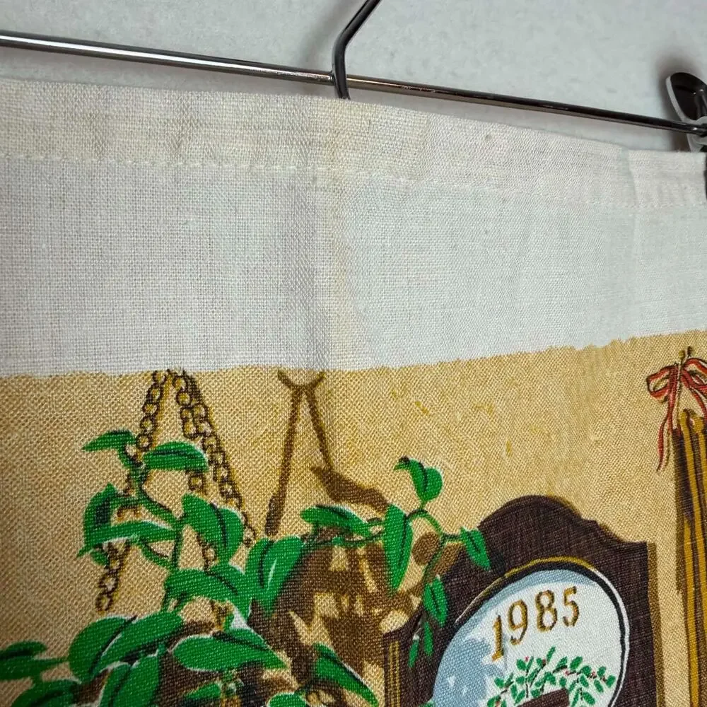 Vintage Kitchen Tea Towel 1985 Cloth Calendar 